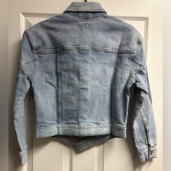 NWT LNDN Organic Cotton Denim Jacket Size Large - Picture 3 of 4